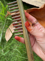 Mystic Sandalwood 12-Tooth Wooden Comb – Natural Meridian Massage & Hair Therapy